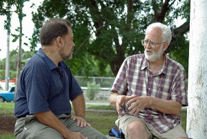 Bruno Henriquez Perez and Pat Murphy. Havana, Cuba 2004 - The Power of Community 